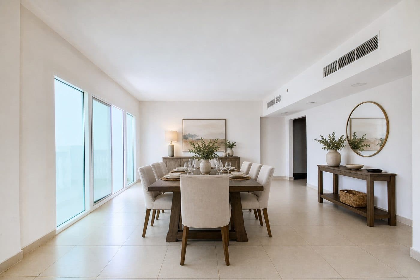 Dining Room, Warm Transitional